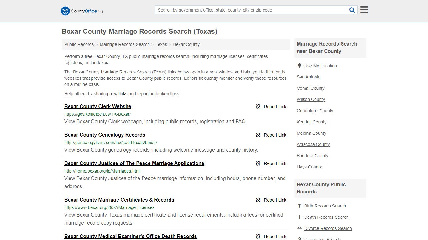 Marriage Records Search - Bexar County, TX (Marriage Licenses ...