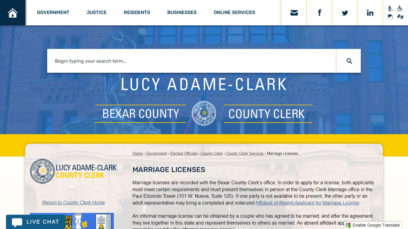 Marriage Licenses | Bexar County, TX - Official Website